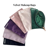 Velvet Makeup Bag Colour Options