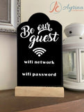 Be Our Guest Wifi Sign