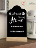 Welcome to our Home Wifi Sign