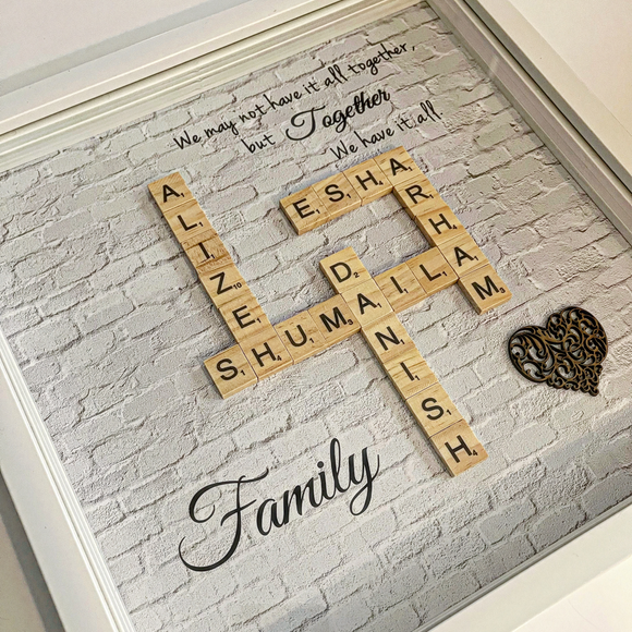 Scrabble Frame upto 5 Names