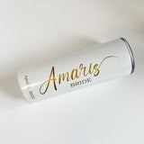 Personalized Skinny Tumbler for Bride