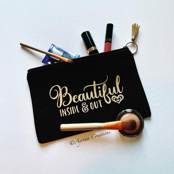 Beautiful Inside Out Makeup Bag