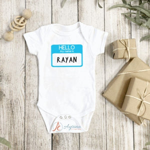 Custom Name tag Bodysuit