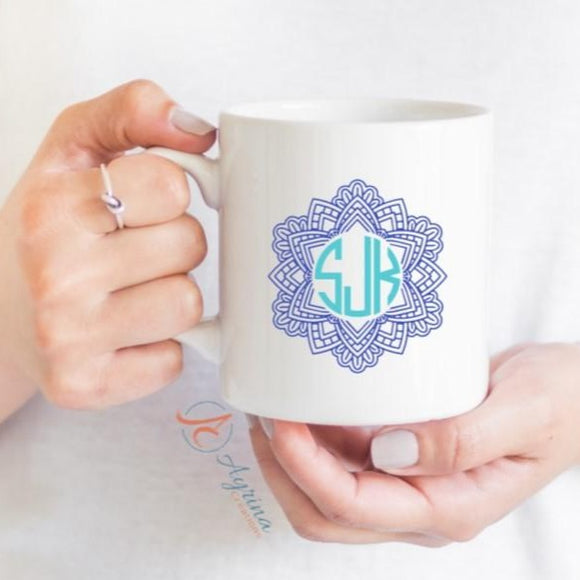 Mandala Monogram Mug