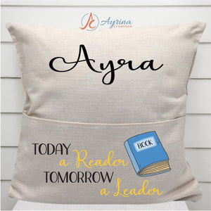 Personalized Reader Pocket Pillow