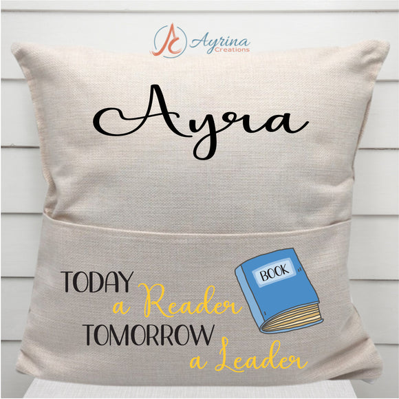 Personalized Reader Pocket Pillow