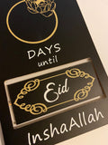 Ramadan and Eid Flip over Countdown Sign