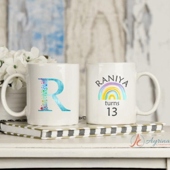 Rainbow Birthday Mug