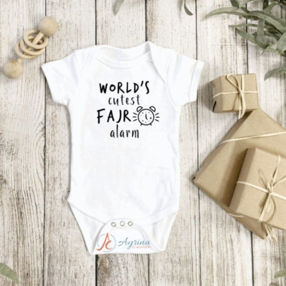 World's Cutest Fajr Alarm bodysuit