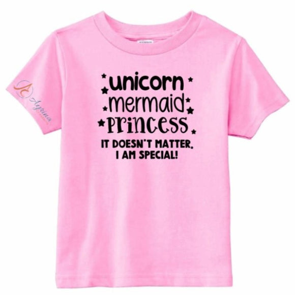 Mermaid Unicorn Princess Tshirt