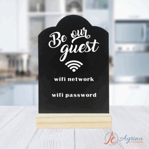 Be our Guest Wifi Sign 