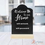 Welcome to our Home Wifi Sign